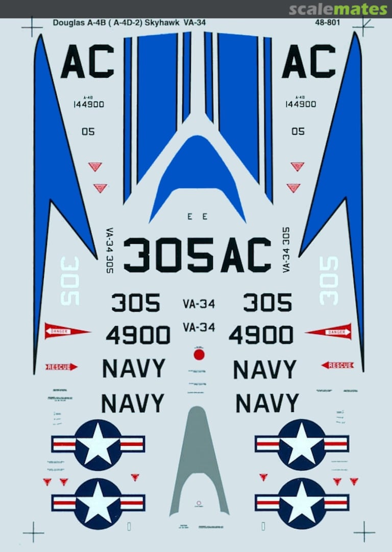 Boxart A-4B (A4D-2) Skyhawk 48-0801 SuperScale International