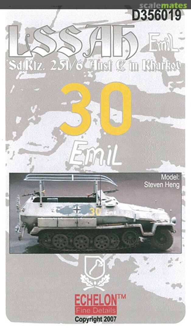 Boxart Sd. Kfz. 251/6 Ausf. C in Kharkov D356019 Echelon Fine Details