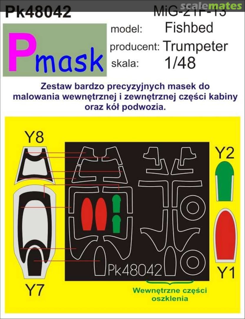 Boxart MIG-21 F-13 Fishbed PK48042 Pmask