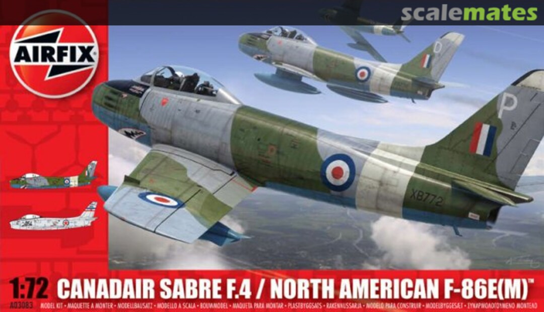 Boxart Canadair Sabre F.4 / North American F-86E(M) A03083 Airfix