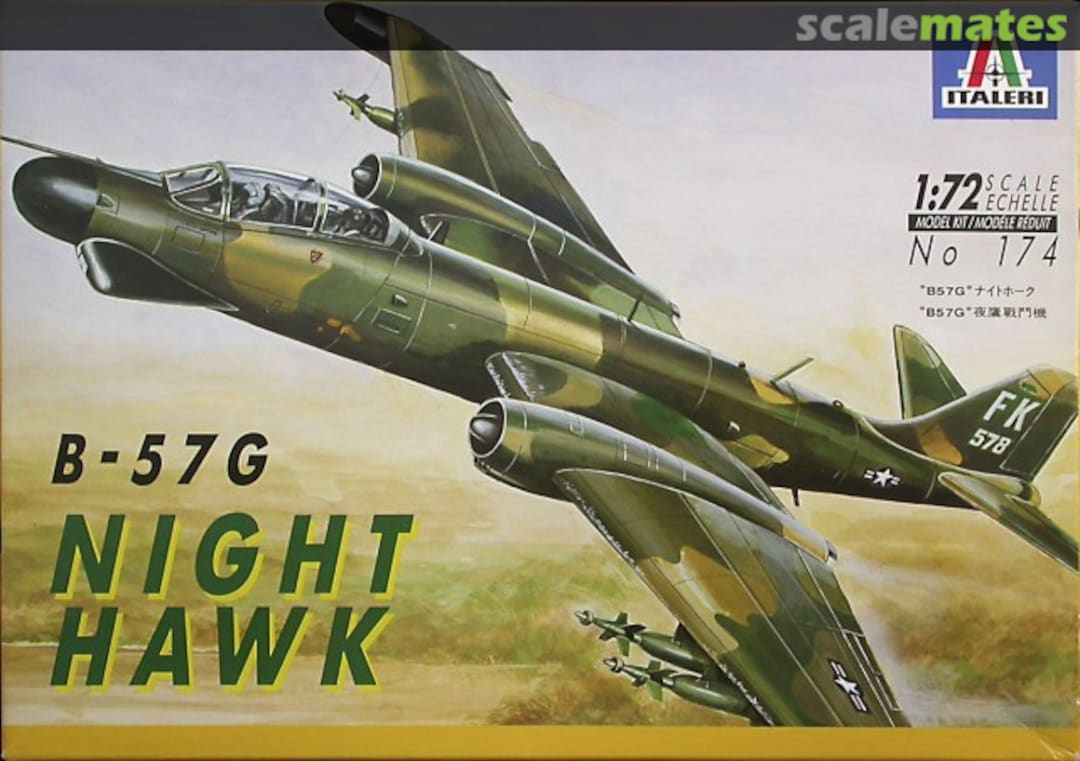 Boxart B-57G Night Hawk 174 Italeri