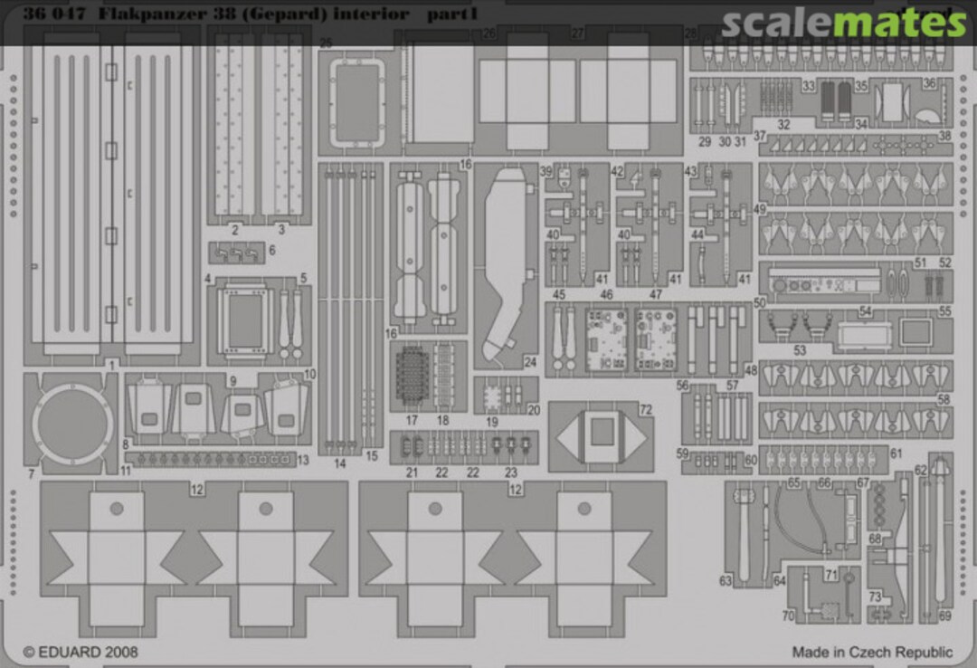 Boxart Flakpanzer 38 (Gepard) interior 36047 Eduard