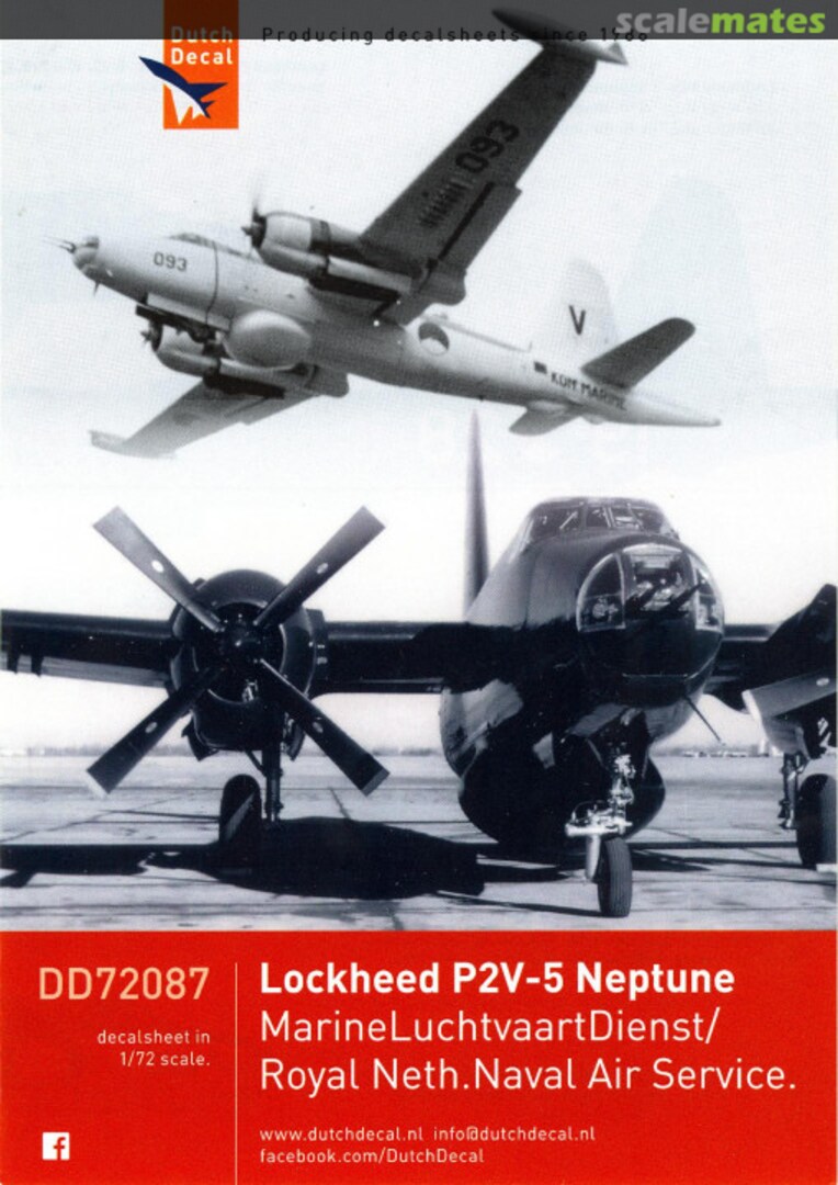 Boxart Lockheed P2V-5 Neptune - MarineLuchtvaartDienst 72087 Dutch Decal