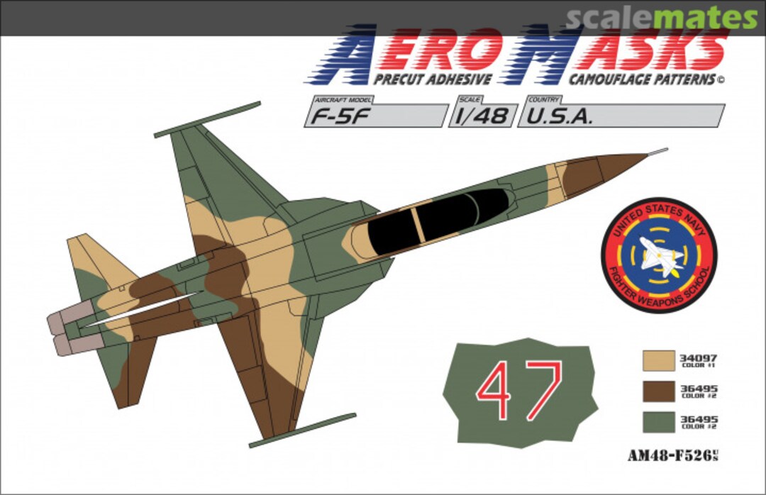 Boxart F-5F USA AM48-F526 AeroMasks