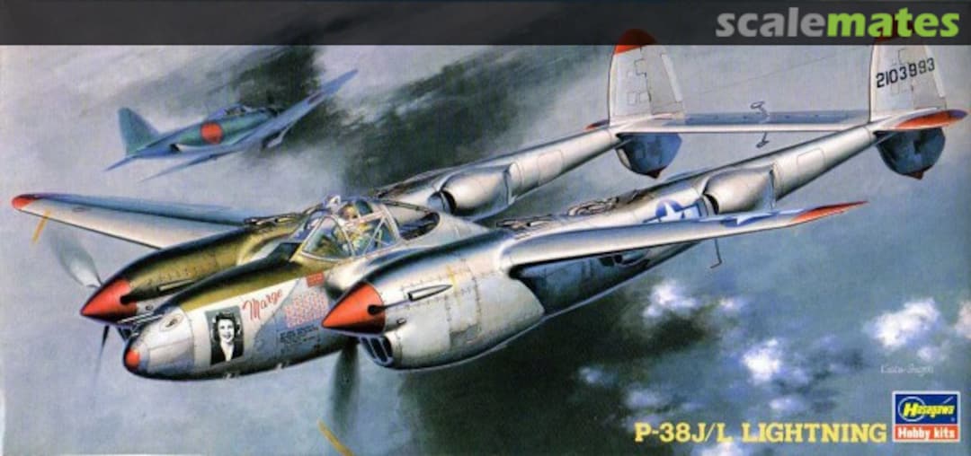 Boxart Lockheed P-38 J/L Lightning 02820 Hasegawa