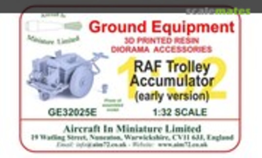 1:32 RAF Trolley Accumulator (Battery Start Cart) (Aircraft In Miniature Ltd GE32025E)