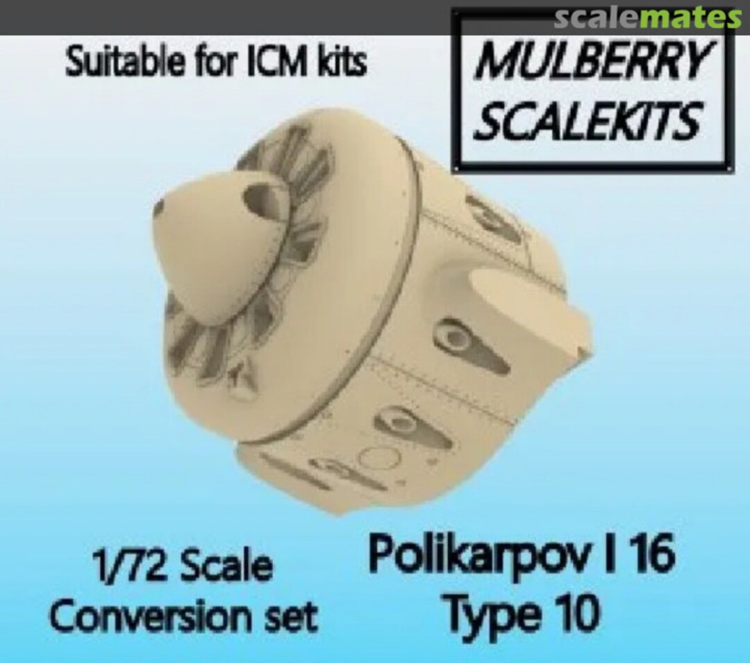 Boxart Polikarpov I 16 Type 10 conversion set  Mulberry Scalekits