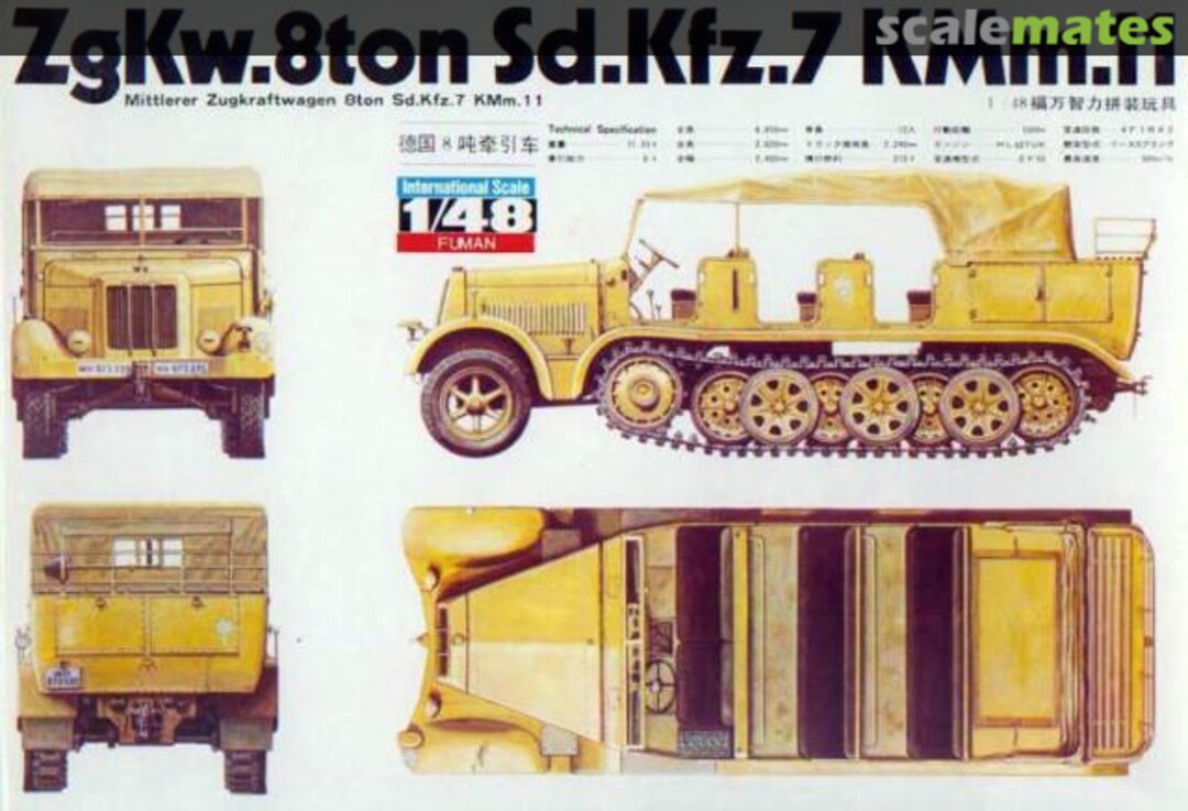 Boxart ZgKw. 8ton Sd.Kfz.7 KMm.11 FM147 Fuman