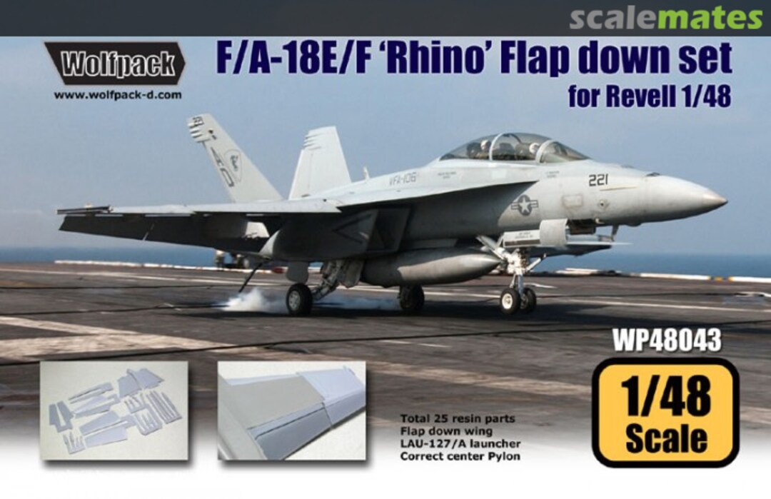 Boxart F/A-18E/F 'Rhino' Flap Down Set WP48043 Wolfpack