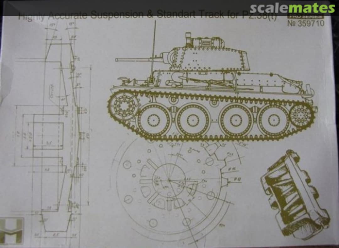 Boxart Highly Accurate Suspension & Standart Track for Pz.38(t) 359710 VM