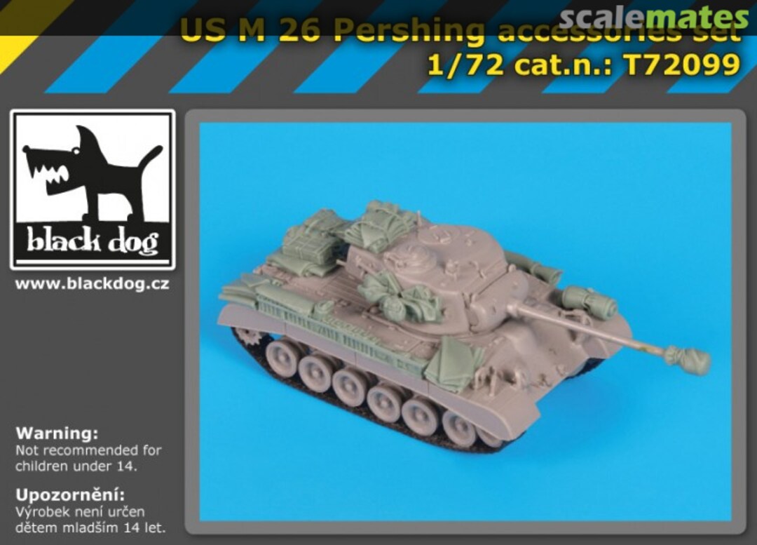 Boxart US M26 Pershing accessories set T72099 Black Dog