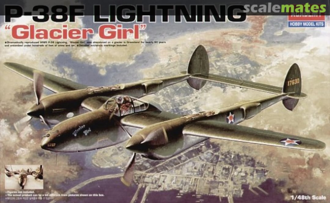 Boxart P-38F Lightning "Glacier Girl" 12208 Academy