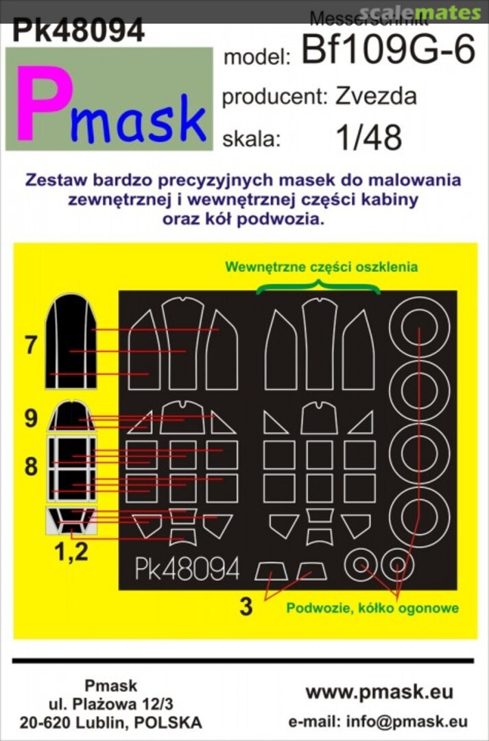 Boxart Messerschmitt Bf109G-6 PK48094 Pmask