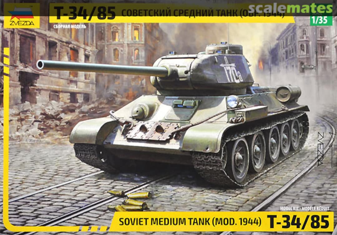 Boxart T-34/85 3687 Zvezda