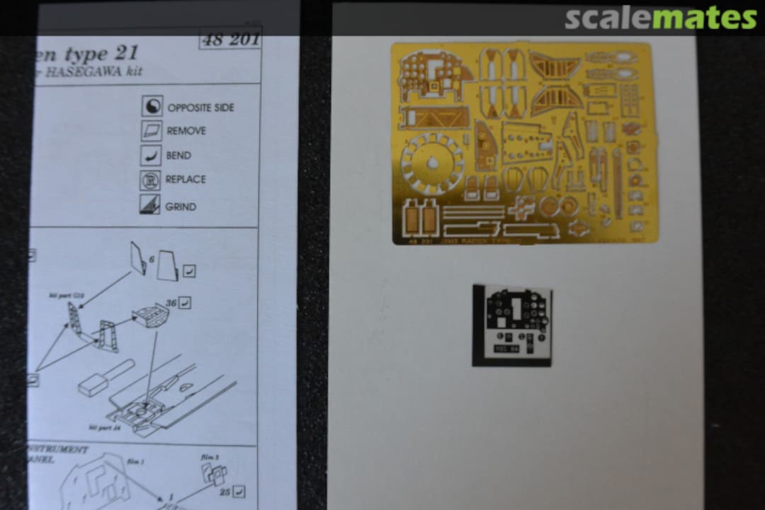 Contents J2M3 Raiden Type 21 48201 Eduard