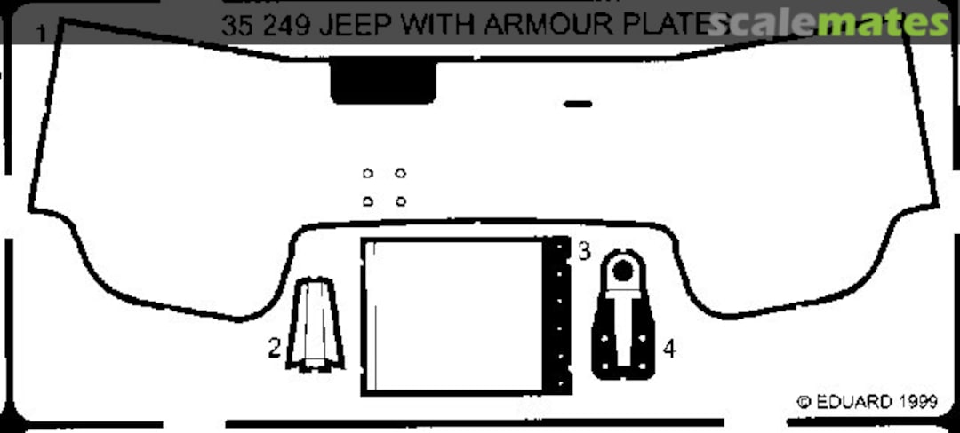 Boxart Willys Jeep armour plates 35249 Eduard