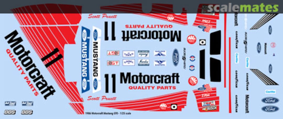 Boxart Ford Mustang GTO "Motorcraft"  Indycals