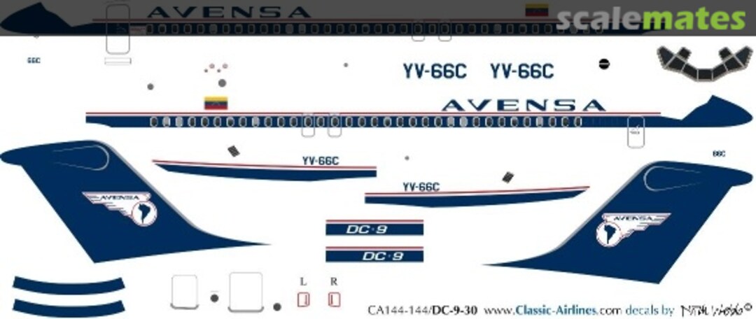 Boxart Avensa (del) DC9 CA144-144 Classic Airlines