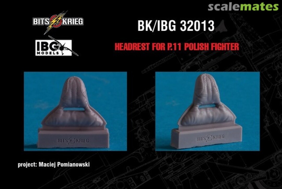 Boxart Headrest for P.11c BK/IBG 32013 BitsKrieg