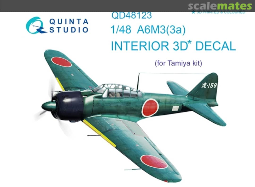 Boxart A6M3(3a) interior 3D decals QD48123 Quinta Studio