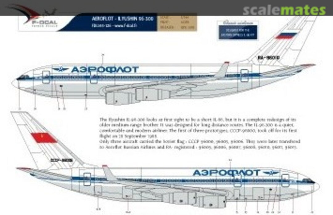 Boxart Aeroflot - Ilyushin 96-300 FD144-126 F-DCAL