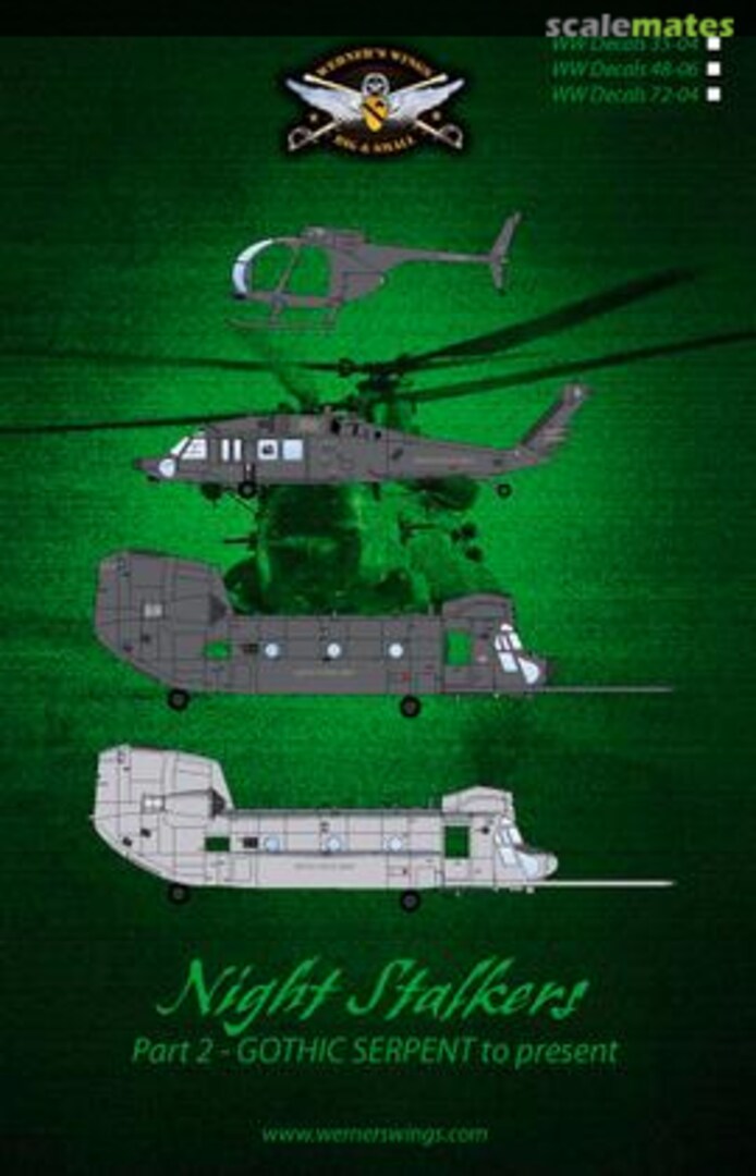 Boxart Night Stalkers WW Decals 48-06 Werner's Wings