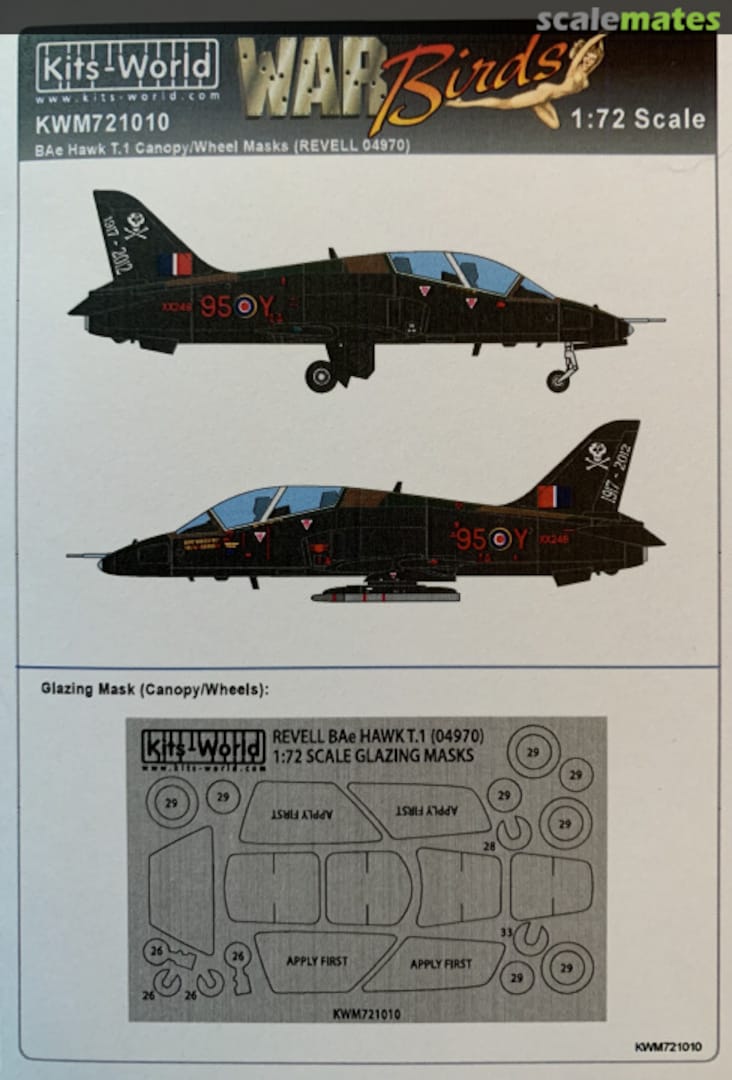 Boxart Bae Hawk T.1 Canopy/Wheel Mask KWM721010 Kits-World