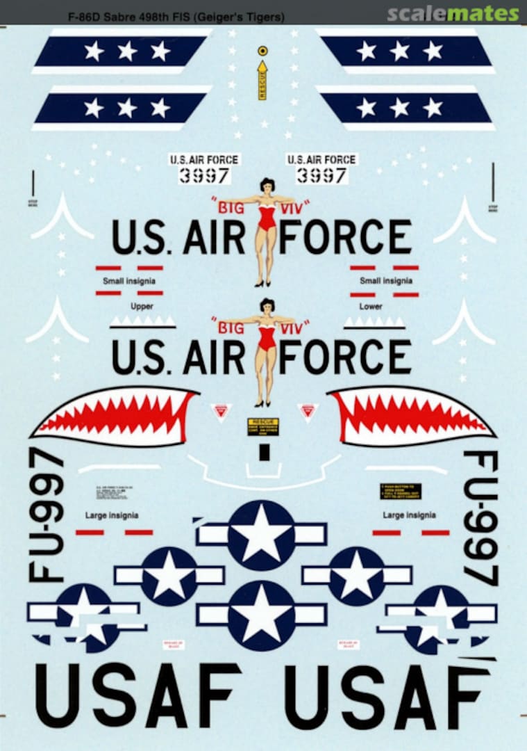 Boxart F-86D-36 Sabre 48-1125 Microscale