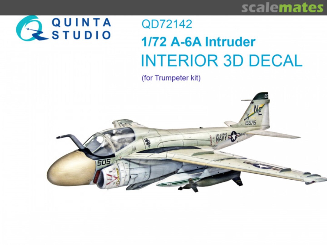 Boxart A-6A Intruder interior 3D decals QD72142 Quinta Studio