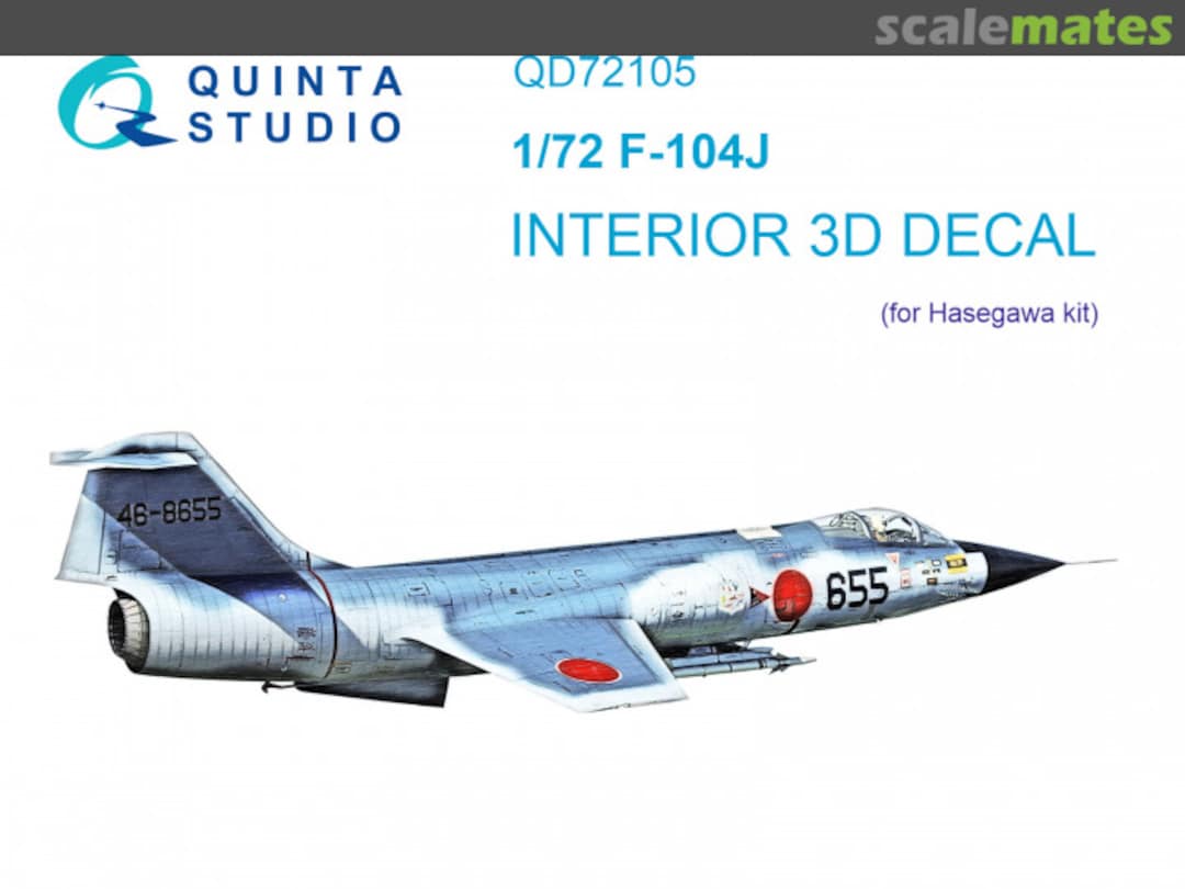 Boxart F-104J interior 3D decals QD72105 Quinta Studio