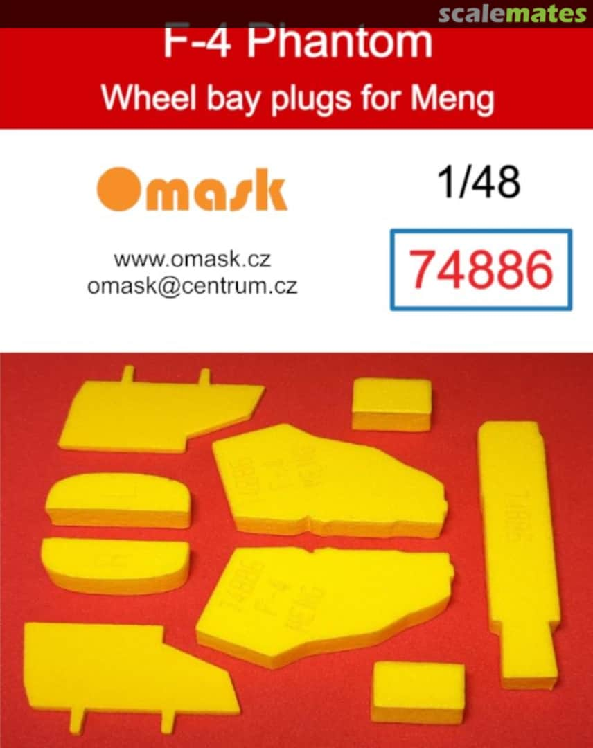 Boxart 1/48 F-4 Phantom wheel bay plugs (for Meng) 74886 Omask