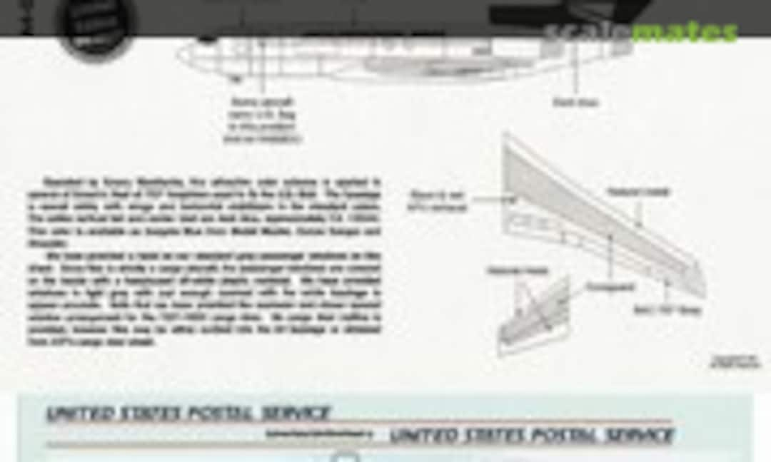 1:144 Boeing 727-100C: United States Postal Service (USPS) (Liveries Unlimited/Airway Graphics A4-052)