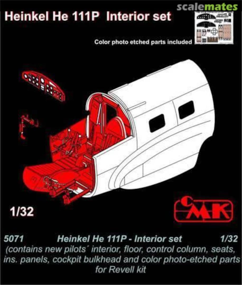 Boxart Heinkel He 111P Interior set 5071 CMK