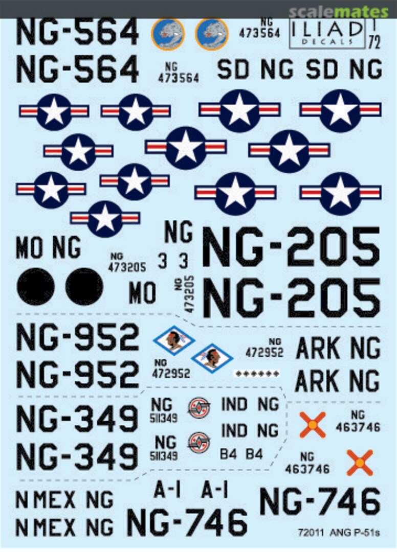 Boxart Air National Guard Mustangs 72011 Iliad Design