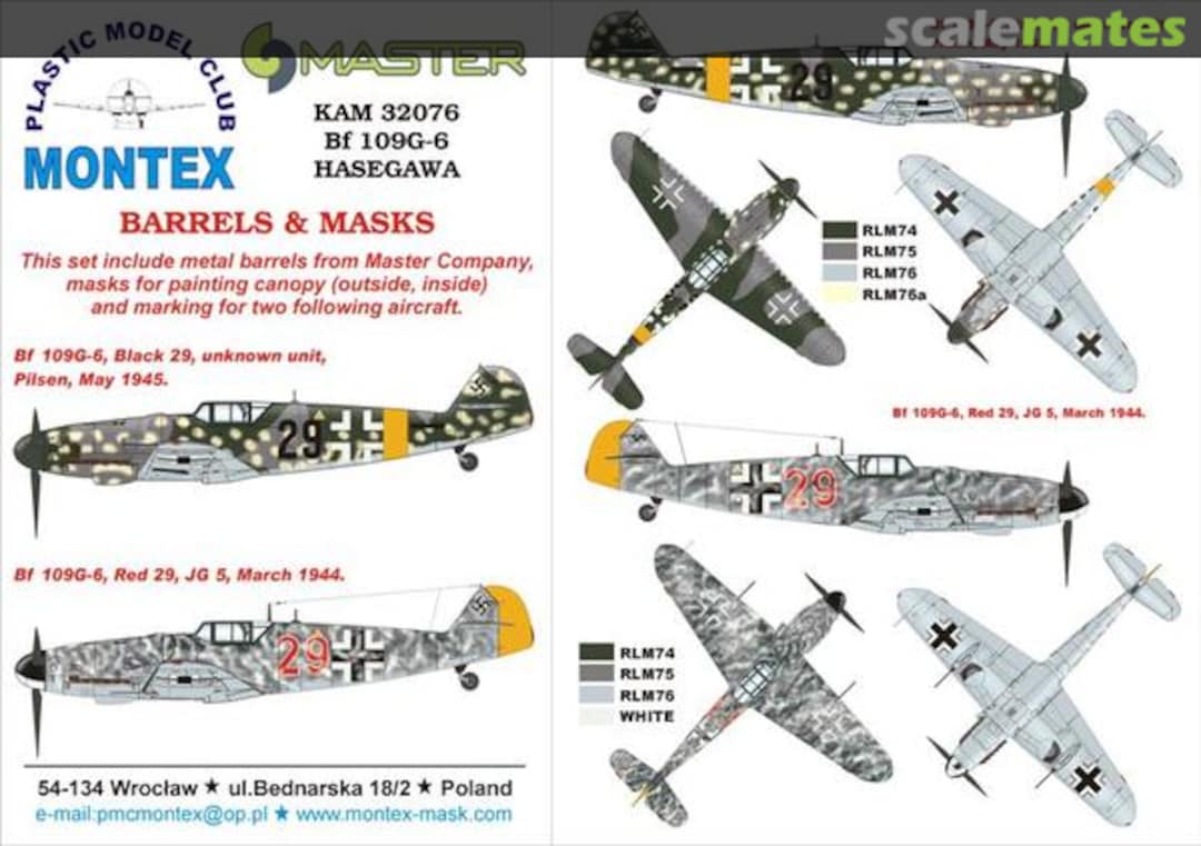 Boxart Bf 109G-6 KAM32076 Montex