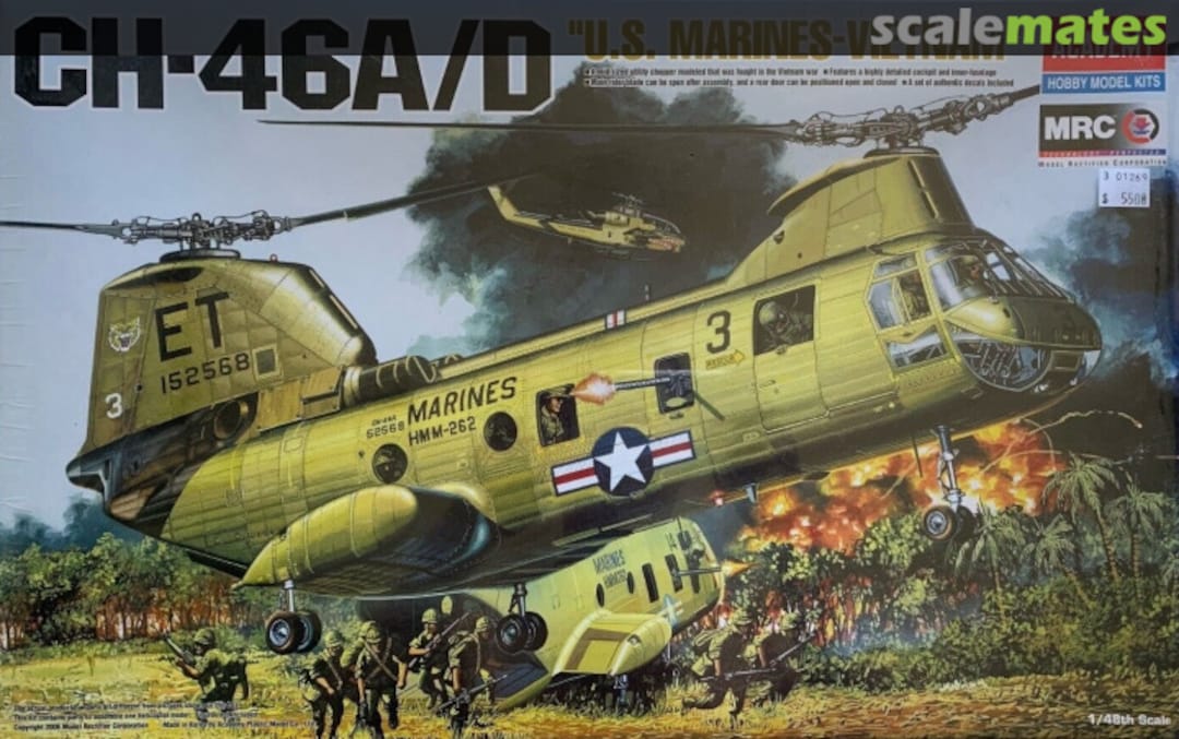 Boxart CH-46A/D "U.S. Marines - Vietnam" 12210 Academy