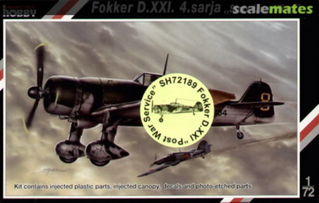 Boxart Fokker D.XXI. 4.sarja SH72189 Special Hobby