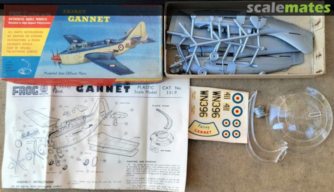 Contents Fairey Gannet 331P FROG