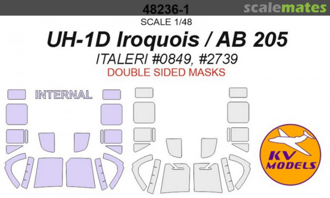 Boxart UH-1D Iroquois / AB 205 48236-1 KV Models