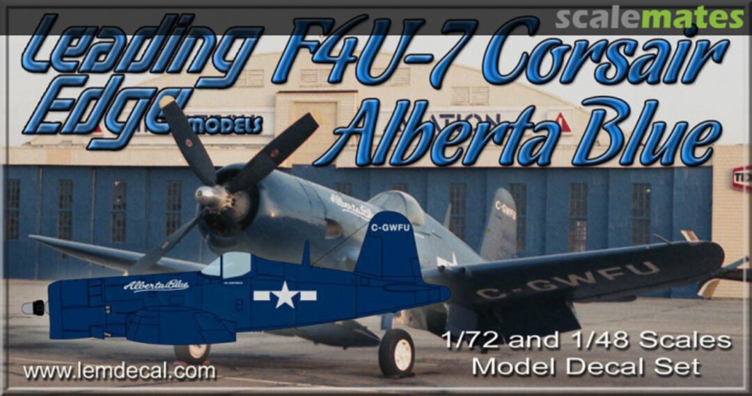 Boxart F4U-7 Corsair Alberta Blue Corsair Leading Edge