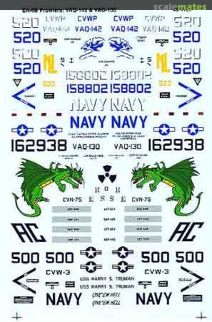 Boxart EA-6B Prowlers 48-1127 Microscale