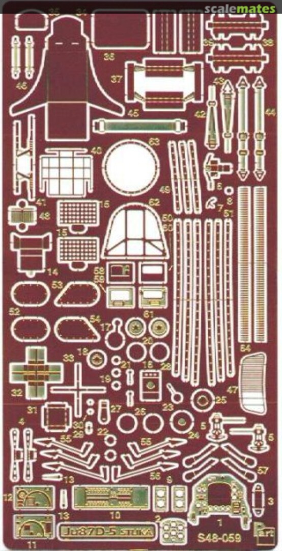 Boxart Ju-87 D-5 S48-059 Part