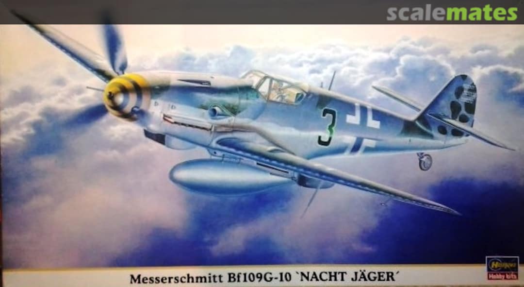 Boxart Messerschmitt Bf109G-10 `Nacht Jäger´ 09511 Hasegawa