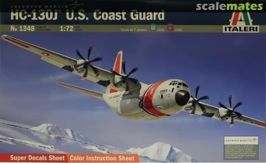 Boxart HC-130J U.S. Coast Guard 1348 Italeri