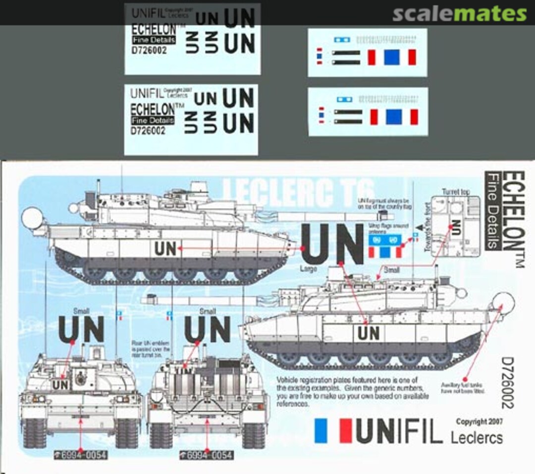 Boxart UNIFIL Leclercs D726002 Echelon Fine Details