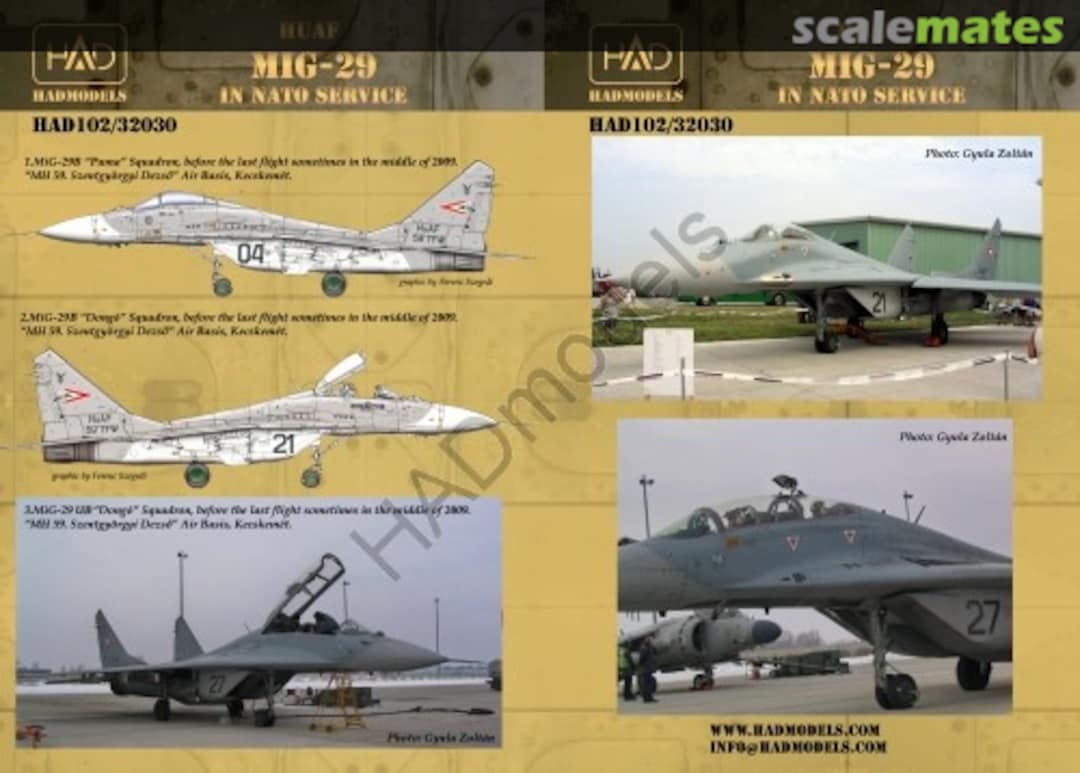 Boxart HuAF MiG-29 in NATO Service 72102 HADmodels 