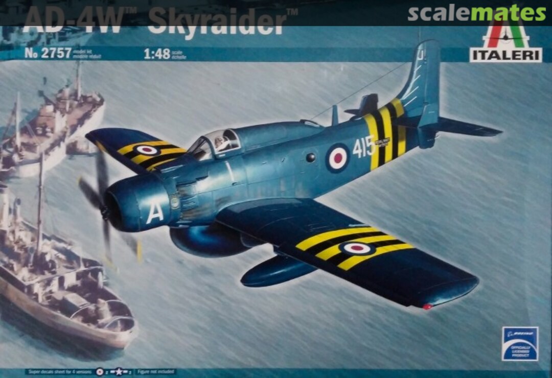 Boxart AD-4W Skyraider 2757 Italeri