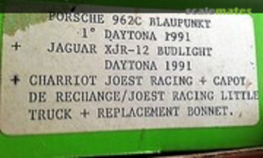 Porsche 962 &quot;Blaupunkt&quot; + Jaguar XJR-12 &quot;Bud Light (Starter Green Box)