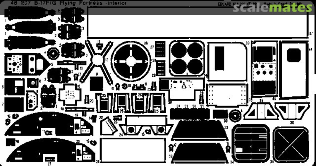 Boxart B-17F/G Flying Fortress Interior 48207 Eduard