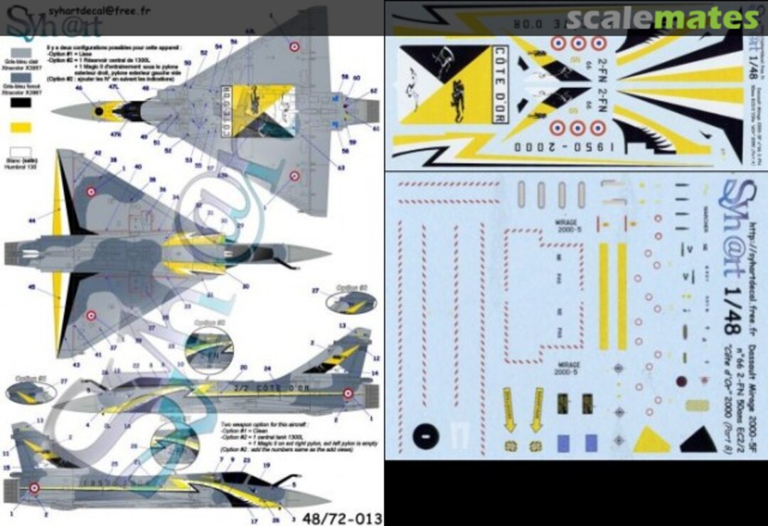 Boxart Dassault Mirage 2000-5F 72-013 Syhart